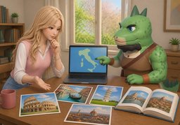 What are ~'s famous World Heritage Sites?のイラスト