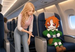 Please put your seatbelts on.のイラスト
