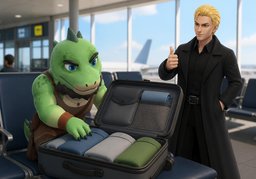 ~ pack into ~.のイラスト