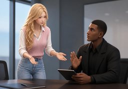 Listen objectively.のイラスト