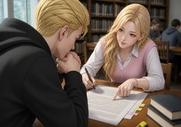 Can you help me ~?のイラスト