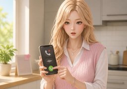 I'll call ~ back.のイラスト