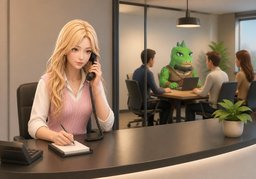 Could I speak to ~?のイラスト