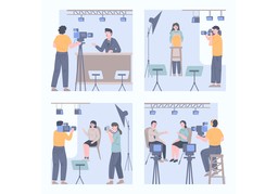 演播室のイラスト