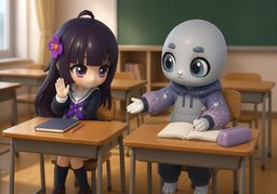 Sorry to interrupt.のイラスト