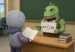What was ~ again?のイラスト