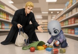 돕다のイラスト
