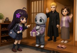 say hello to ~のイラスト