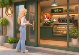 Is it open today?のイラスト
