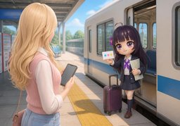 in townのイラスト