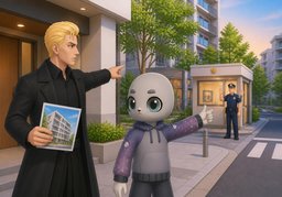 Is it safe around here?のイラスト