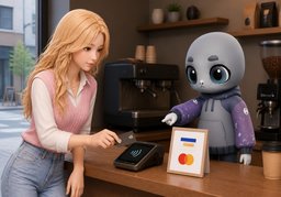 Can I pay by card?のイラスト