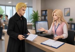 Could you help with ~?のイラスト
