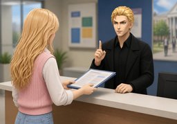 We need to confirm ~ first.のイラスト