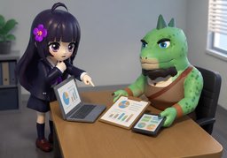 Here's what we found.のイラスト