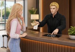 early check-inのイラスト
