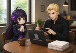 I'll send the notes.のイラスト