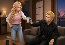 Mind your own business.のイラスト