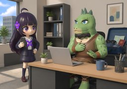 Apologies for the delay.のイラスト
