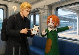 transfer at ~のイラスト