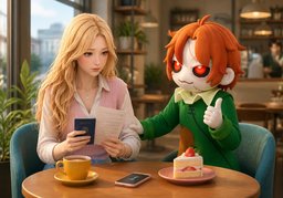 Please keep us posted.のイラスト