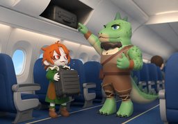 carry-on bagのイラスト