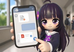 I've attached ~.のイラスト