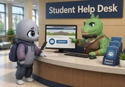 student servicesのイラスト