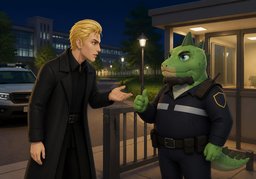 campus securityのイラスト