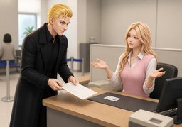 It's no trouble.のイラスト