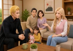 Who is in your family?のイラスト