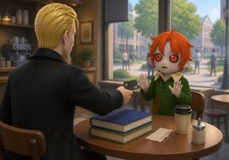 I'm paying for ~.のイラスト