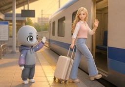 Have a safe journey.のイラスト