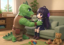 Sit still.のイラスト