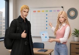 take a lesson in ~のイラスト