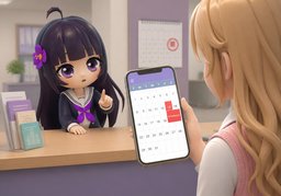 They've set up ~.のイラスト