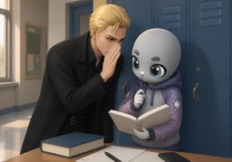 between you and meのイラスト