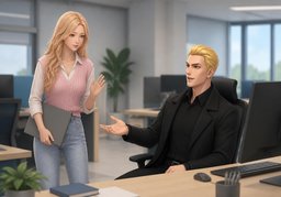 I'm sorry to disturb you.のイラスト