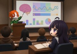 That's interesting.のイラスト