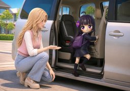 Get in ~.のイラスト