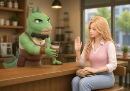 Can I get you ~?のイラスト