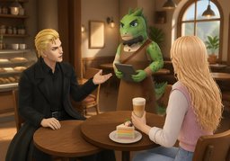 Can I have what ~ is having?のイラスト