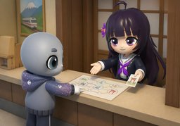 One ticket to ~.のイラスト