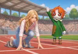 On your mark.のイラスト