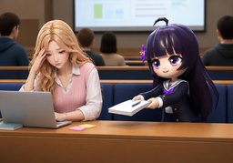 catch up with ~のイラスト