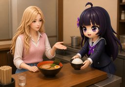 Can I get ~ on the side?のイラスト