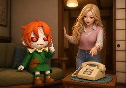 a collect callのイラスト