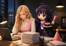 Work hard, play hard.のイラスト