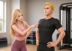 Chest out.のイラスト