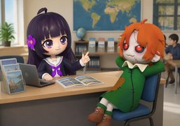 Let's see what happens.のイラスト
